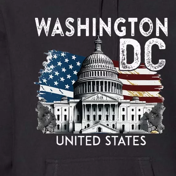 Washington Dc Capitol Hill Usa Souvenirs Premium Hoodie