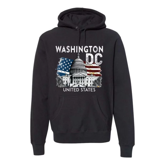 Washington Dc Capitol Hill Usa Souvenirs Premium Hoodie