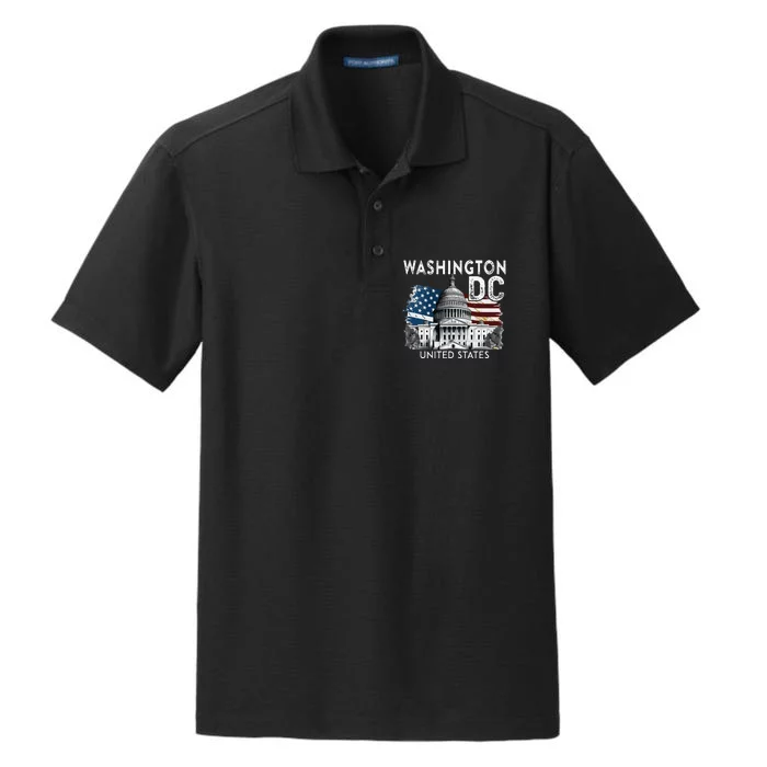 Washington Dc Capitol Hill Usa Souvenirs Dry Zone Grid Performance Polo