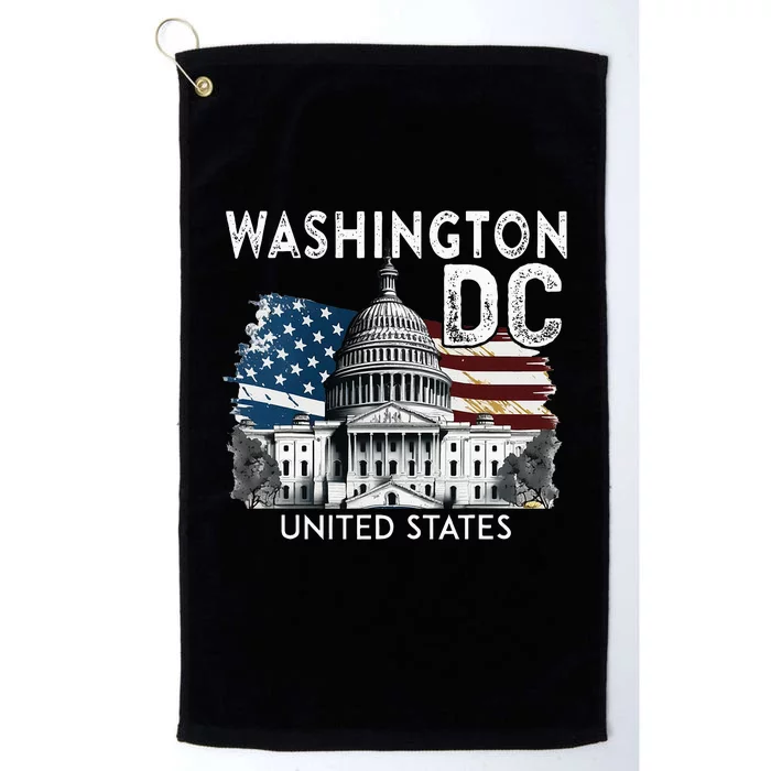 Washington Dc Capitol Hill Usa Souvenirs Platinum Collection Golf Towel