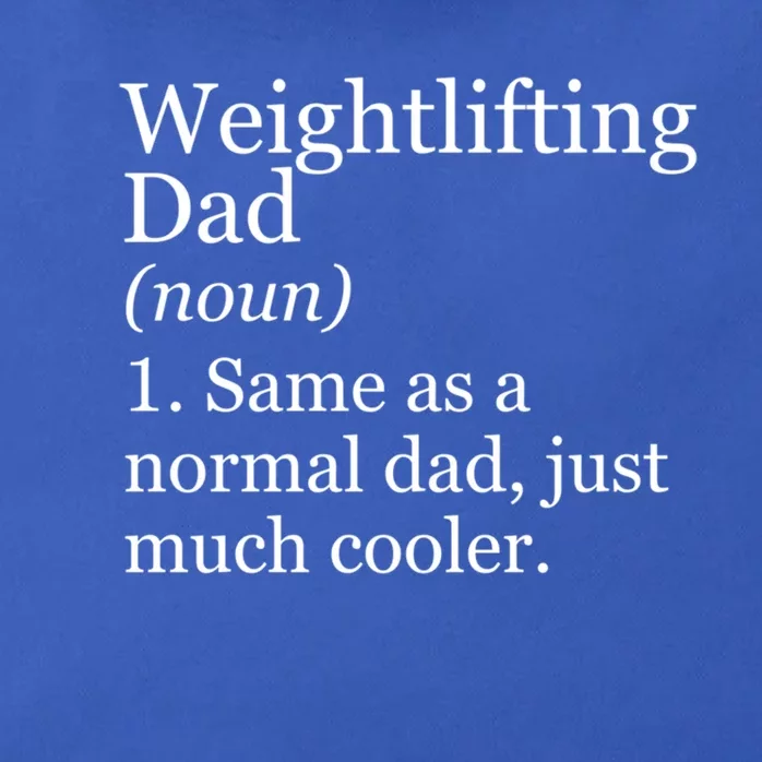 Weightlifting Dad Definition Funny Sarcastic Workout Gym Gift Zip Tote Bag