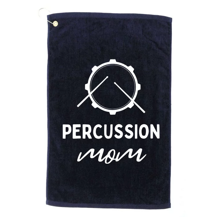 Womens Drumline Drums Drummer Marching Band Percussion Mom Platinum Collection Golf Towel