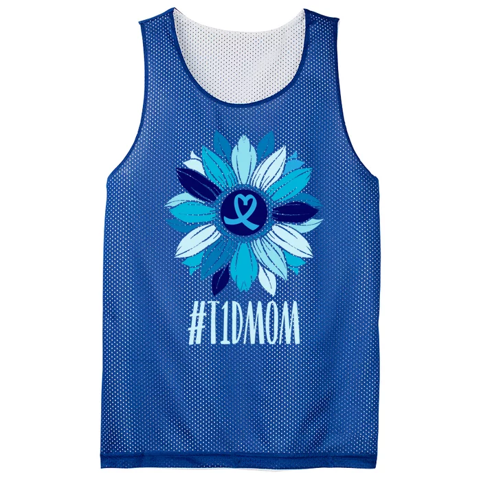 World Diabetes Day Type 1 Diabetes Sunflower T1d Mom Wife Great Gift Mesh Reversible Basketball Jersey Tank