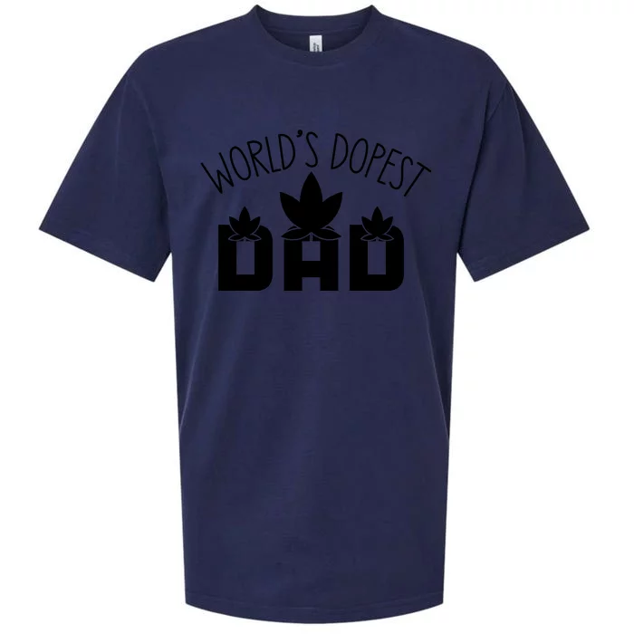 World's Dopest Dad Funny Quotes For Dad Sueded Cloud Jersey T-Shirt