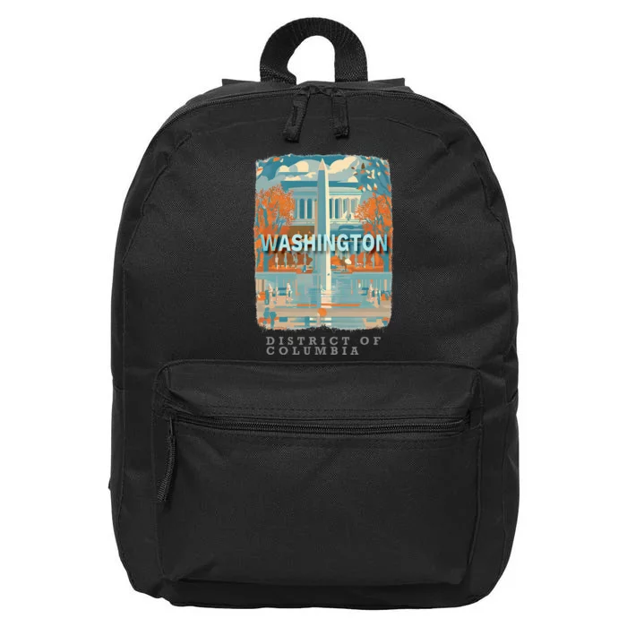 Washington Dc Dc Monumental Majesty Sd741 16 in Basic Backpack