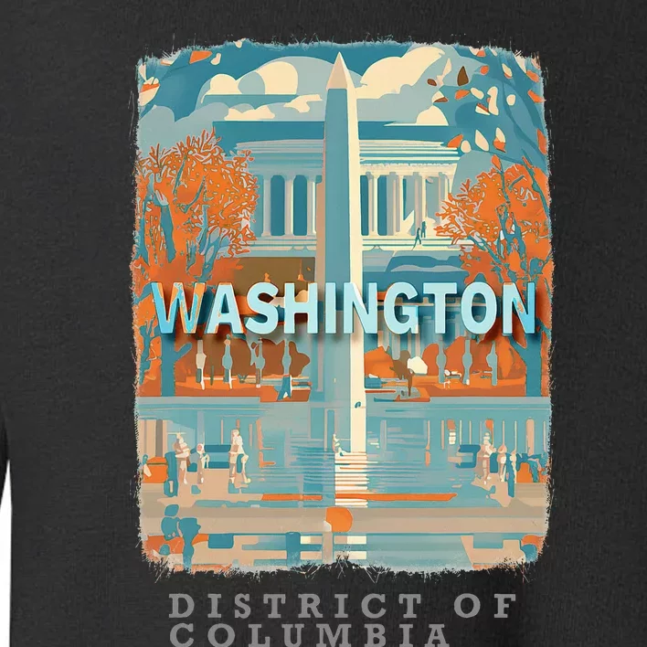 Washington Dc Dc Monumental Majesty Sd741 Toddler Sweatshirt