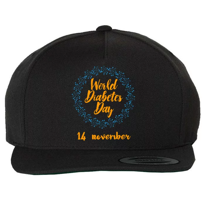 World Diabetes Day Gift Wool Snapback Cap