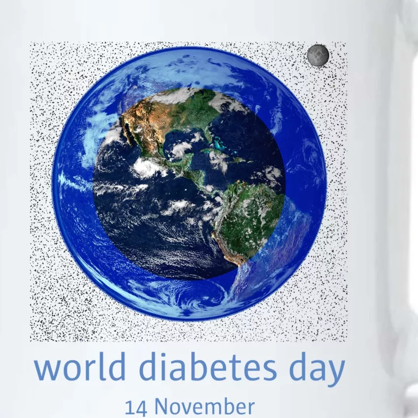 World Diabetes Day Gift Black Color Changing Mug