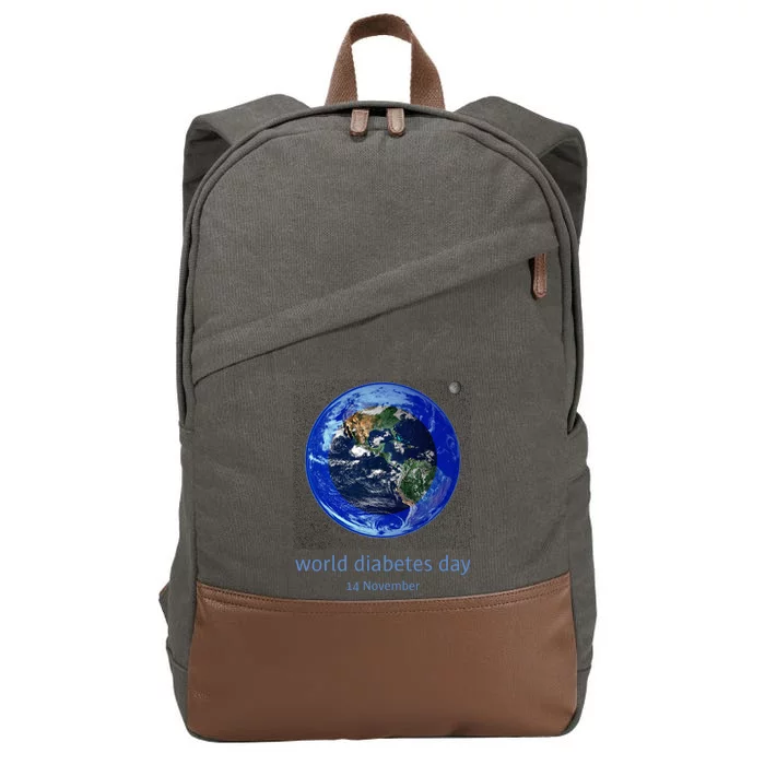 World Diabetes Day Gift Cotton Canvas Backpack