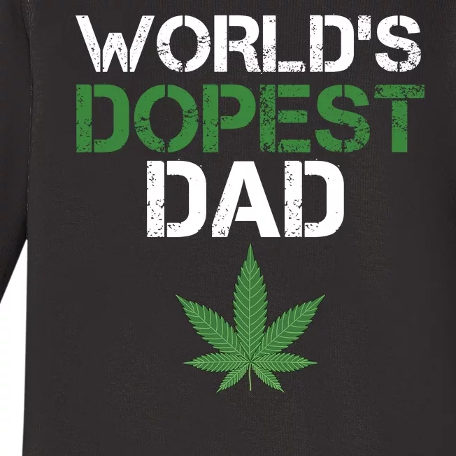 World's Dopest Dad Baby Long Sleeve Bodysuit