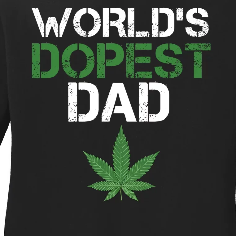 World's Dopest Dad Ladies Long Sleeve Shirt