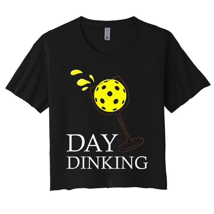 Wo Day Dinking Pickleball Pickle Ball Dink Women's Crop Top Tee