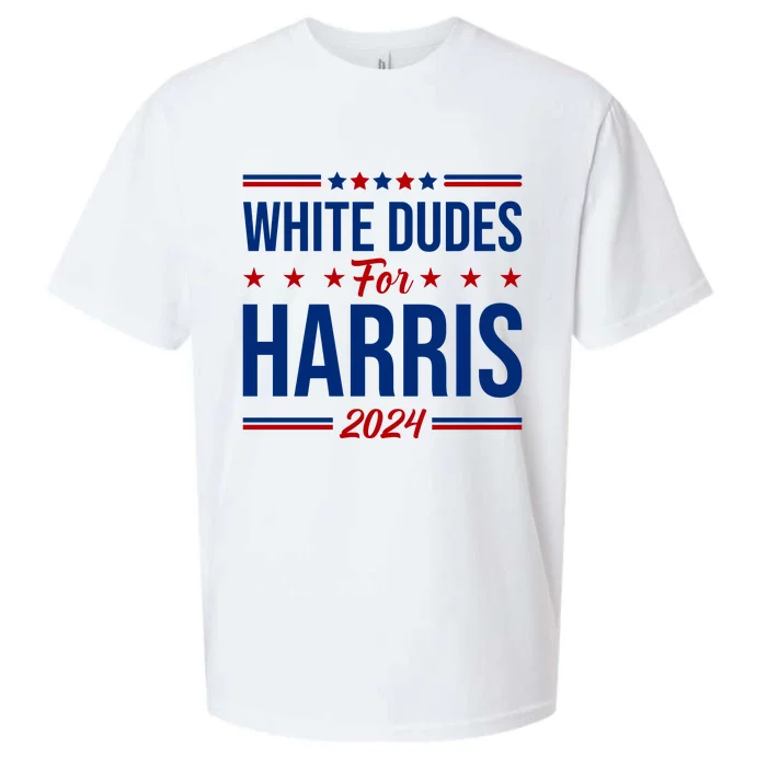 White Dudes For Harris 2024 Sueded Cloud Jersey T-Shirt