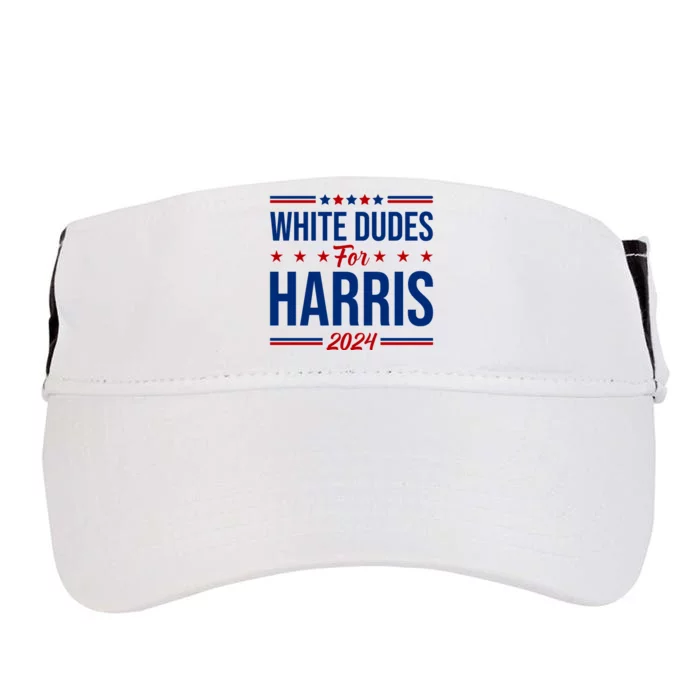 White Dudes For Harris 2024 Adult Drive Performance Visor