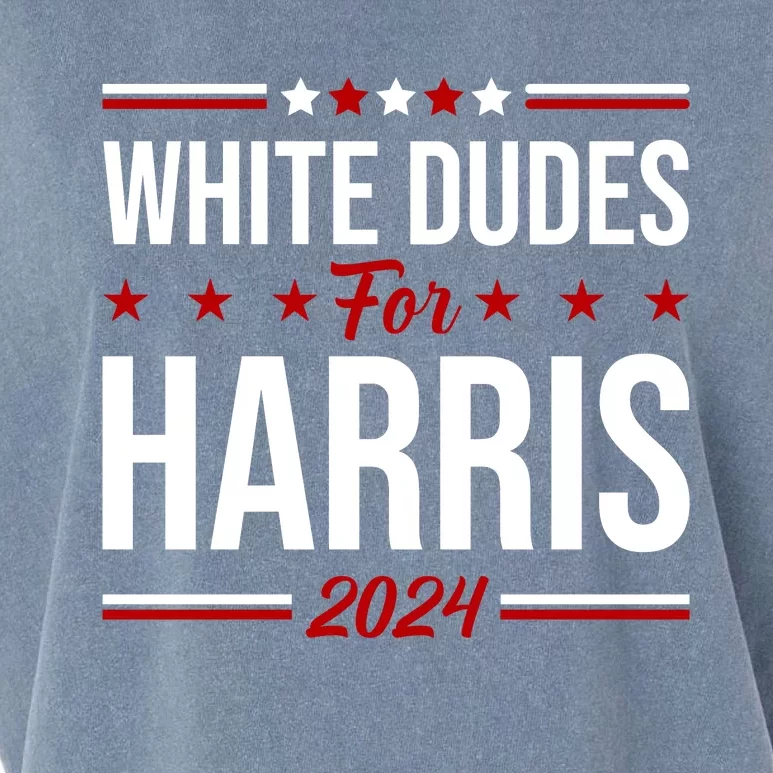 White Dudes For Harris 2024 Garment-Dyed Women's Muscle Tee