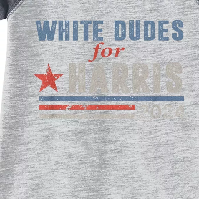 White Dudes For Kamala Harris Infant Baby Jersey Bodysuit