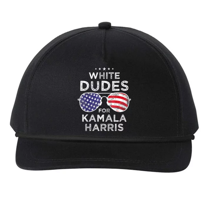 White Dudes For Kamala Harris Snapback Five-Panel Rope Hat