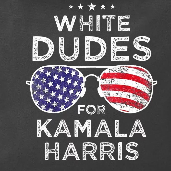 White Dudes For Kamala Harris Zip Tote Bag