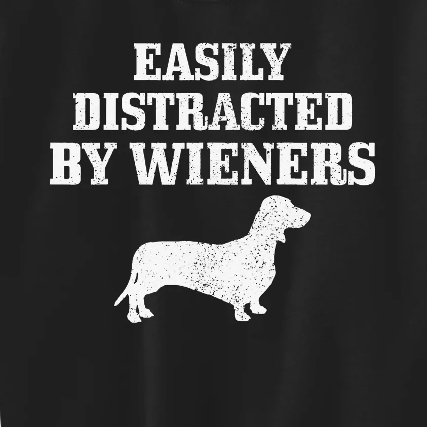 Wiener Dog Funny Weiner Doxie Dachshund Mom Dad Gift Kids Sweatshirt