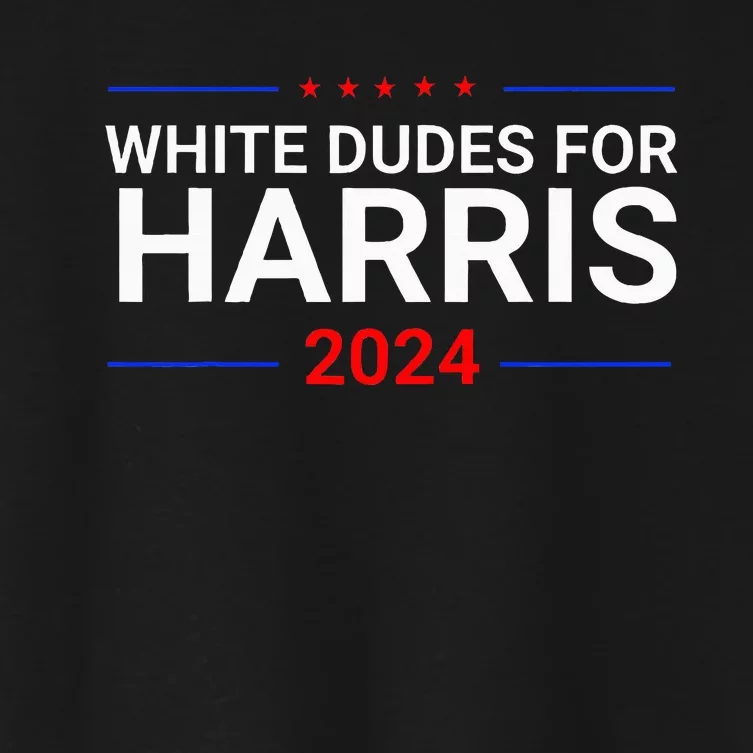 White Dudes For Harris Women's Crop Top Tee