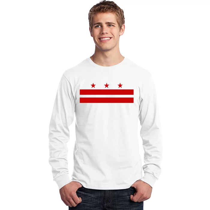 Washington D.C. Flag A Capital City Long Sleeve Shirt