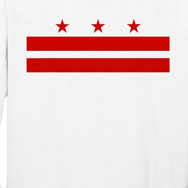 Washington D.C. Flag A Capital City Long Sleeve Shirt