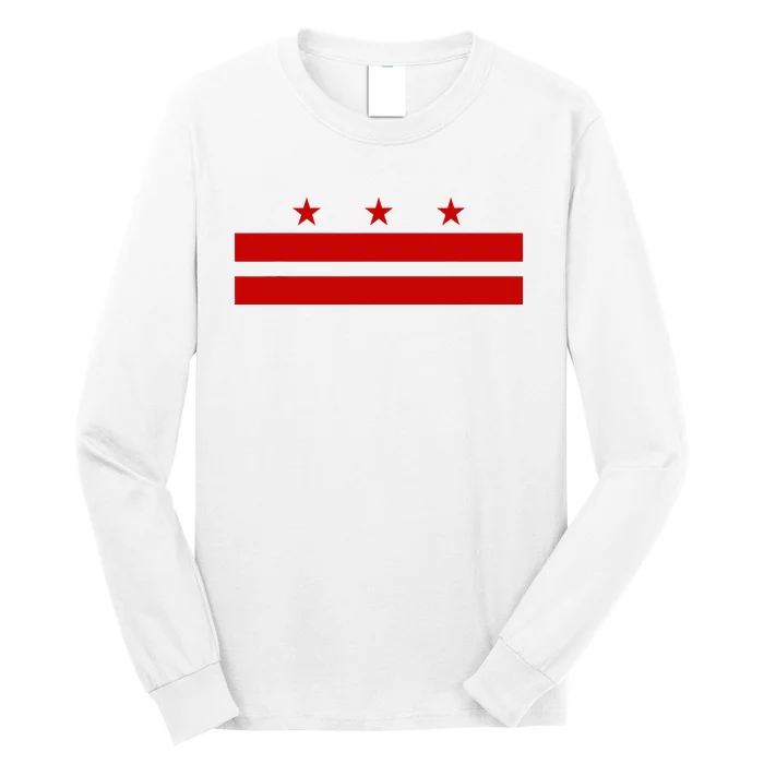 Washington D.C. Flag A Capital City Long Sleeve Shirt