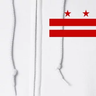 Washington D.C. Flag A Capital City Full Zip Hoodie