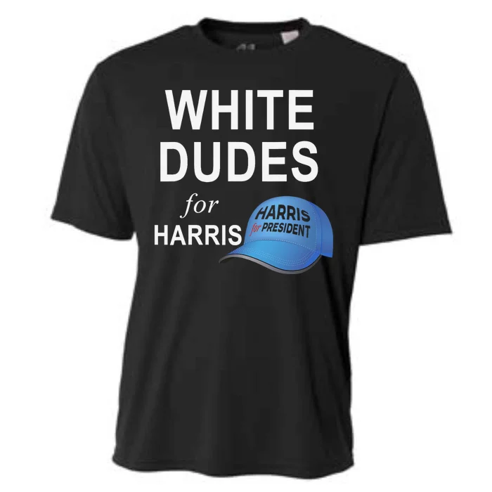 White Dudes For Harris Cooling Performance Crew T-Shirt