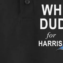 White Dudes For Harris Dry Zone Grid Performance Polo