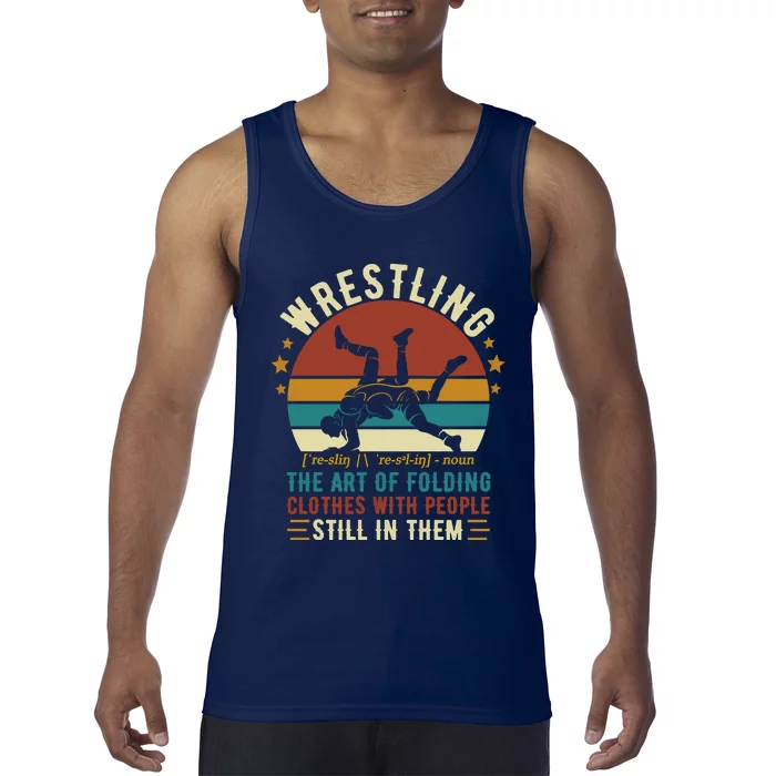 Wrestling Definition Funny Wrestle Women Boy Wrestling Tank Top