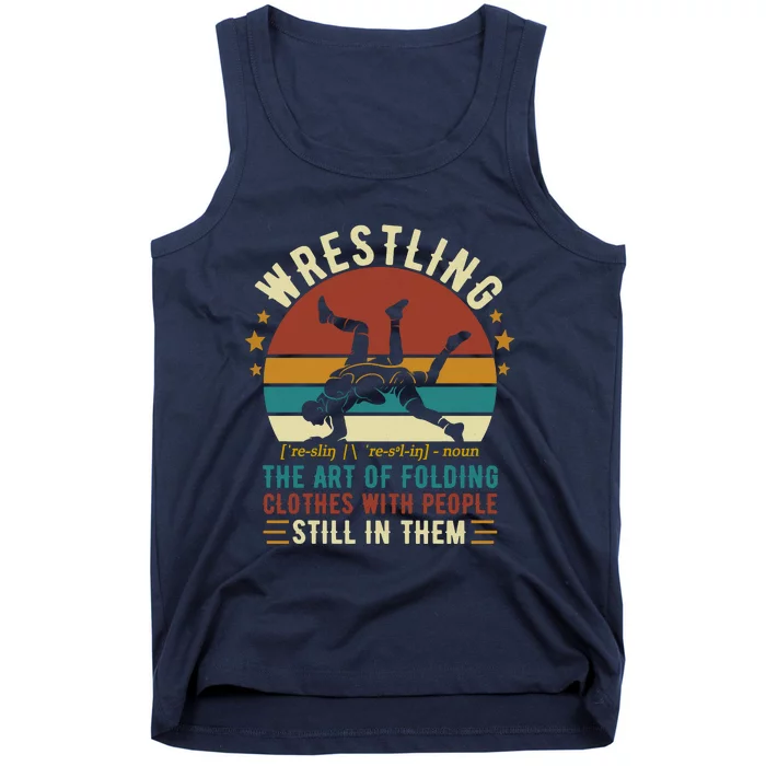 Wrestling Definition Funny Wrestle Women Boy Wrestling Tank Top