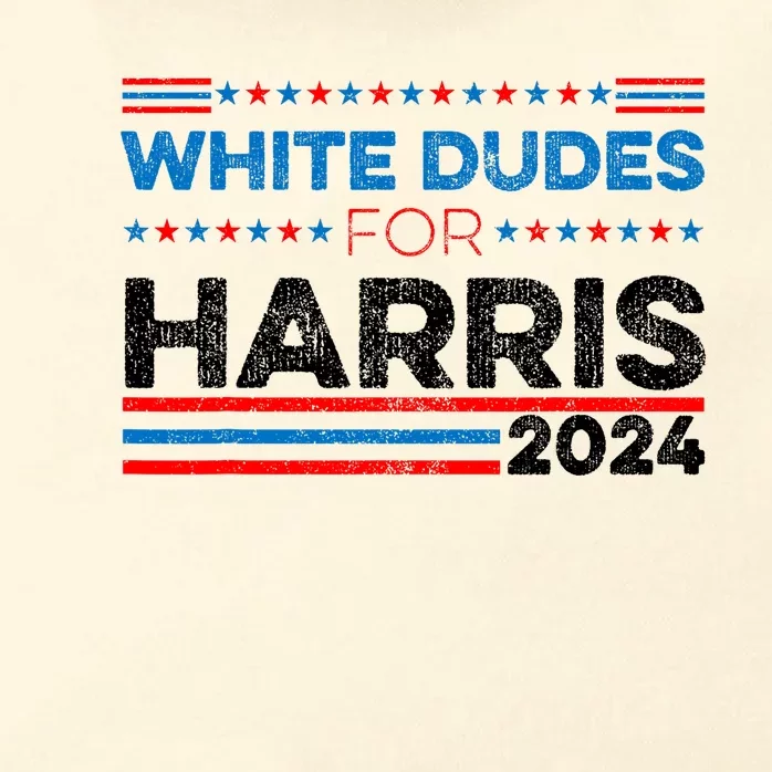 White Dudes For Kamala Harris Zip Tote Bag