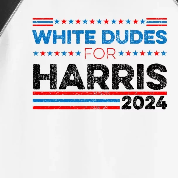 White Dudes For Kamala Harris Toddler Fine Jersey T-Shirt