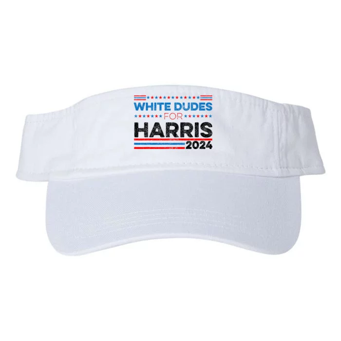 White Dudes For Kamala Harris Valucap Bio-Washed Visor