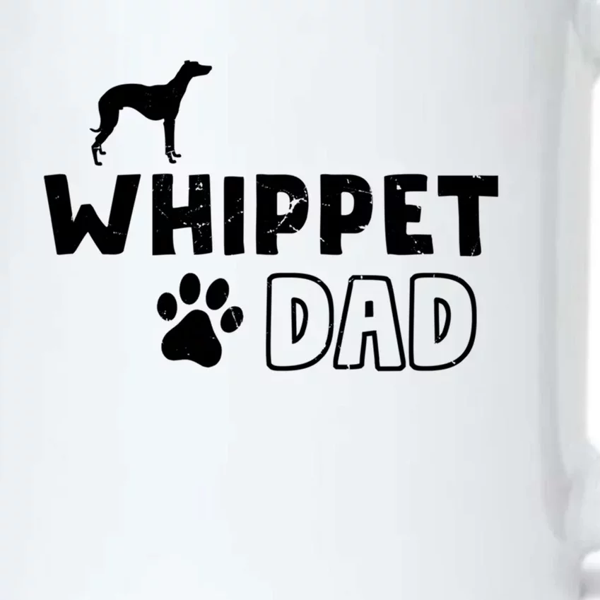 Whippet Dad Funny Cute Dog Owner Adopt Rescue Fathers Day Gift Black Color Changing Mug