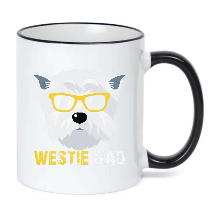 Westie Dad For Dog Owners Fathers Day Black Color Changing Mug