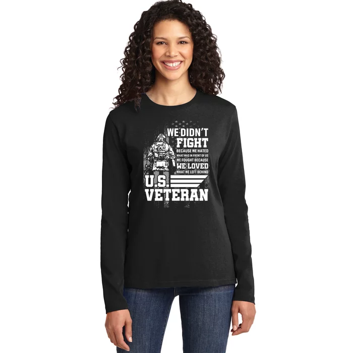 We Didnt Fight Ladies Long Sleeve Shirt