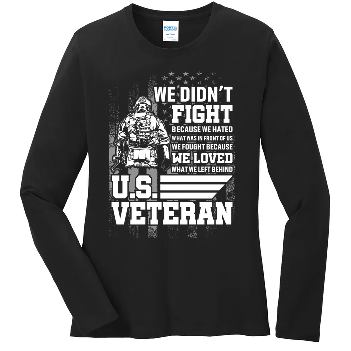 We Didnt Fight Ladies Long Sleeve Shirt