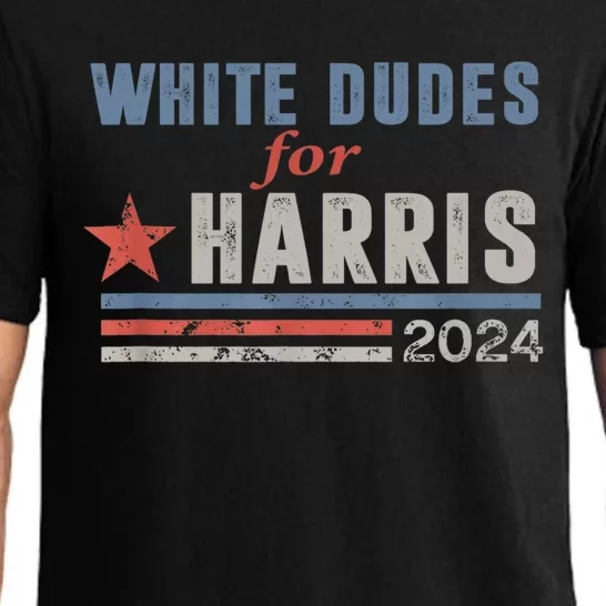 White Dudes For Kamala Harris Pajama Set