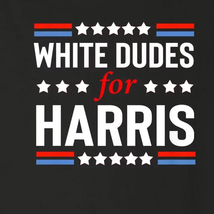 White Dudes For Kamala Harris Toddler Long Sleeve Shirt