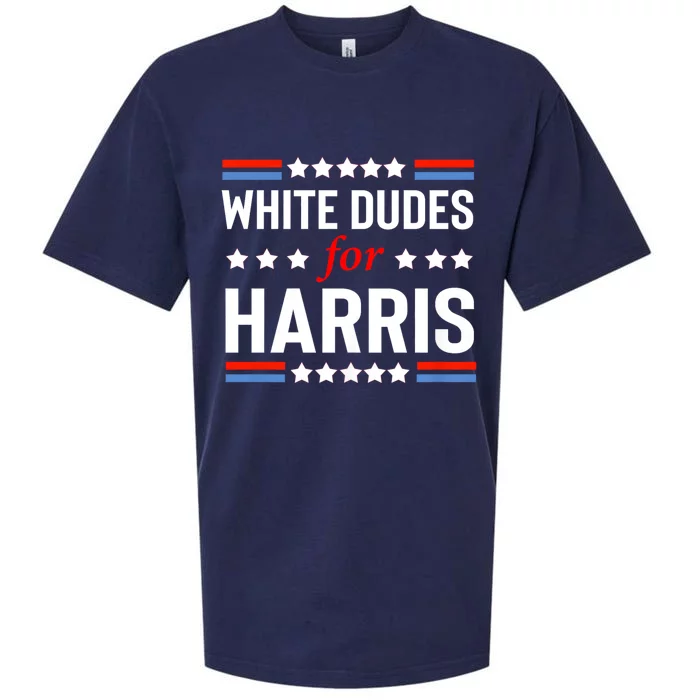 White Dudes For Kamala Harris Sueded Cloud Jersey T-Shirt