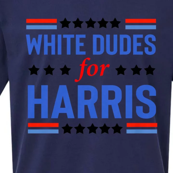 White Dudes For Harris White Dudes For Kamala Harris Sueded Cloud Jersey T-Shirt