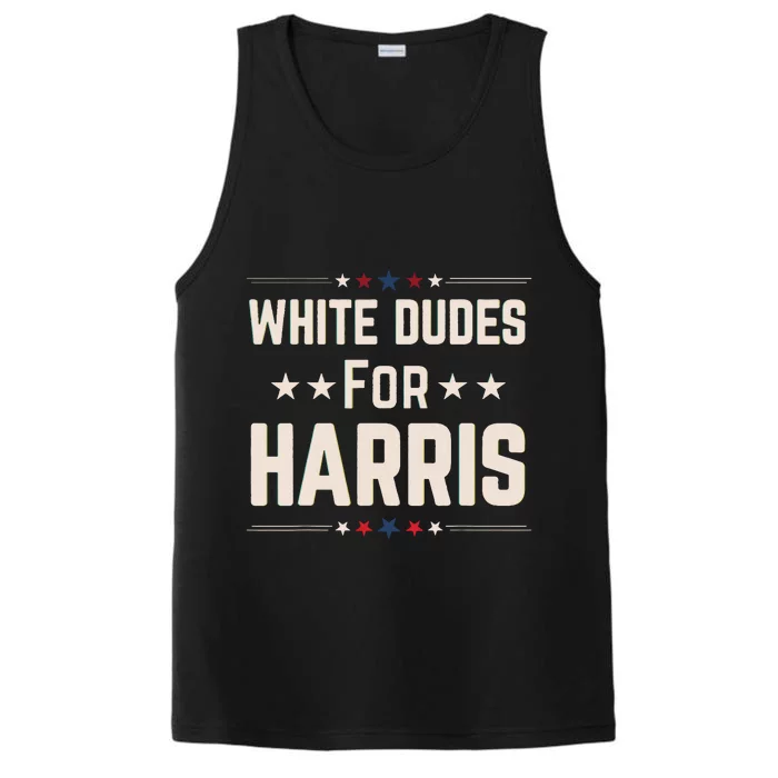 White Dudes For Harris Performance Tank