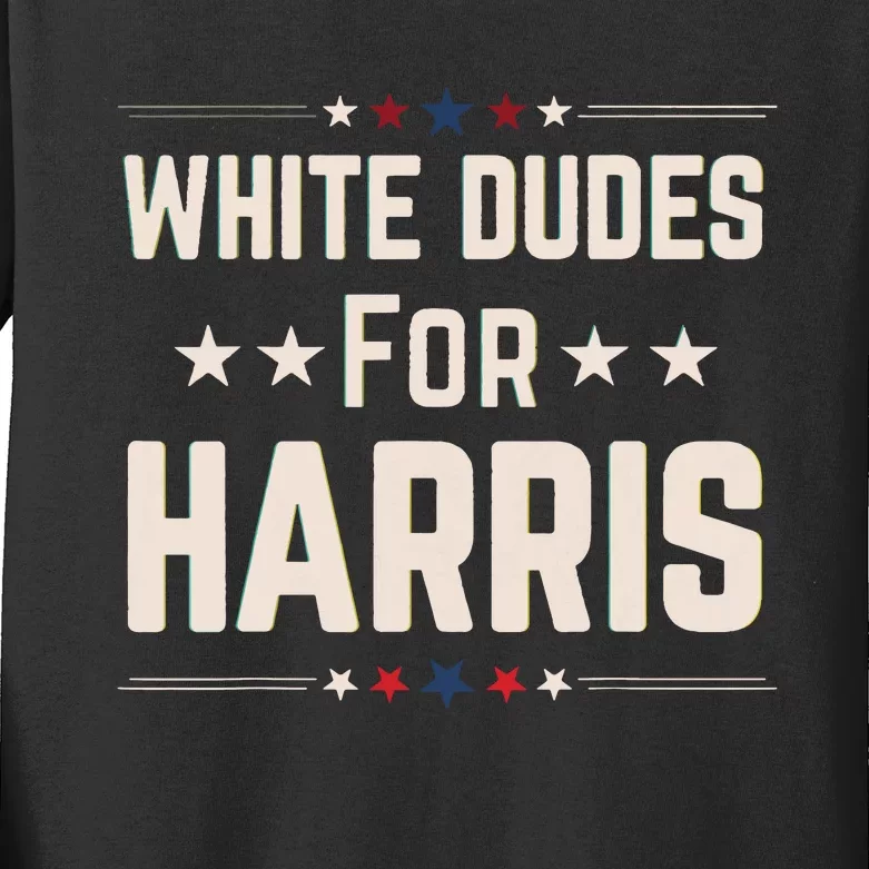 White Dudes For Harris Kids Long Sleeve Shirt