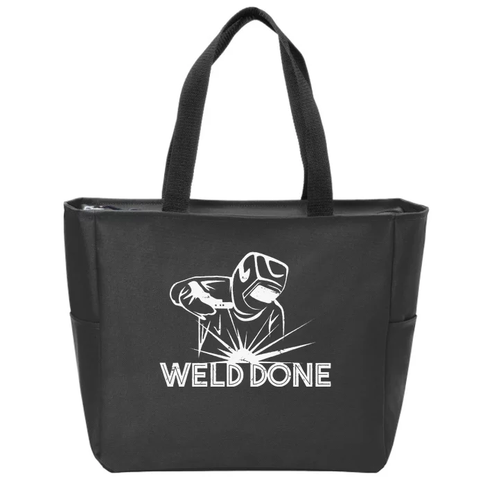 Welder Design for a Weld Instructor Zip Tote Bag