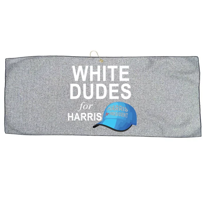 White Dudes For Harris Large Microfiber Waffle Golf Towel