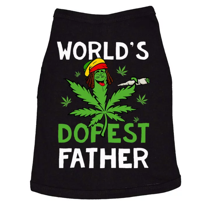 World’S Dopest Father Weed Marijuana Cannabis Doggie Tank