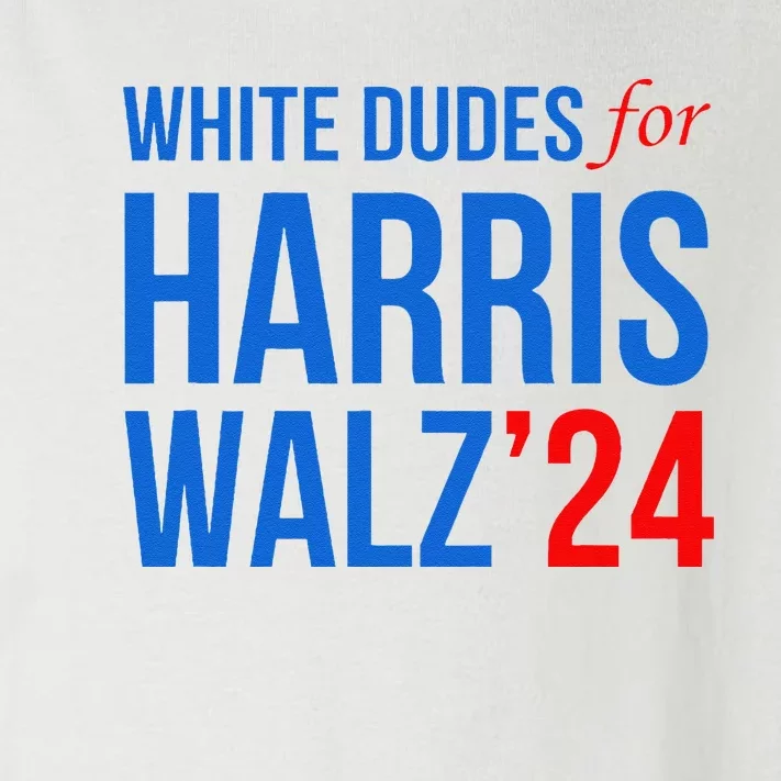 White Dudes For Harris Walz 2024 Presidential Campaign Toddler Long Sleeve Shirt