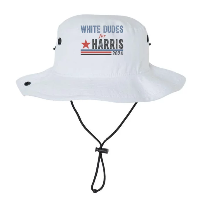 White Dudes For Harris 2024 Vintage Election Legacy Cool Fit Booney Bucket Hat